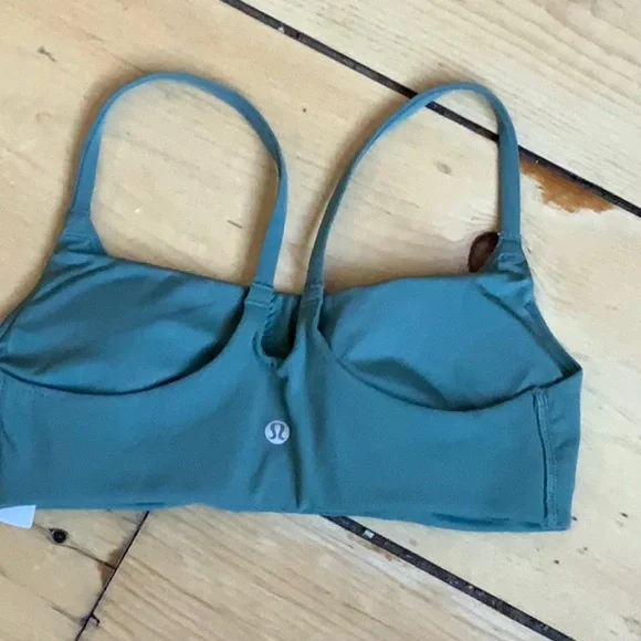 lululemon size 6 NWOT green set align strappy bra - Picture 2 of 7